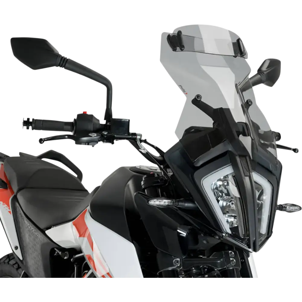 PUIG HI-TECH PARTS Touring Windscreen w/ Visor - Smoke 20415H