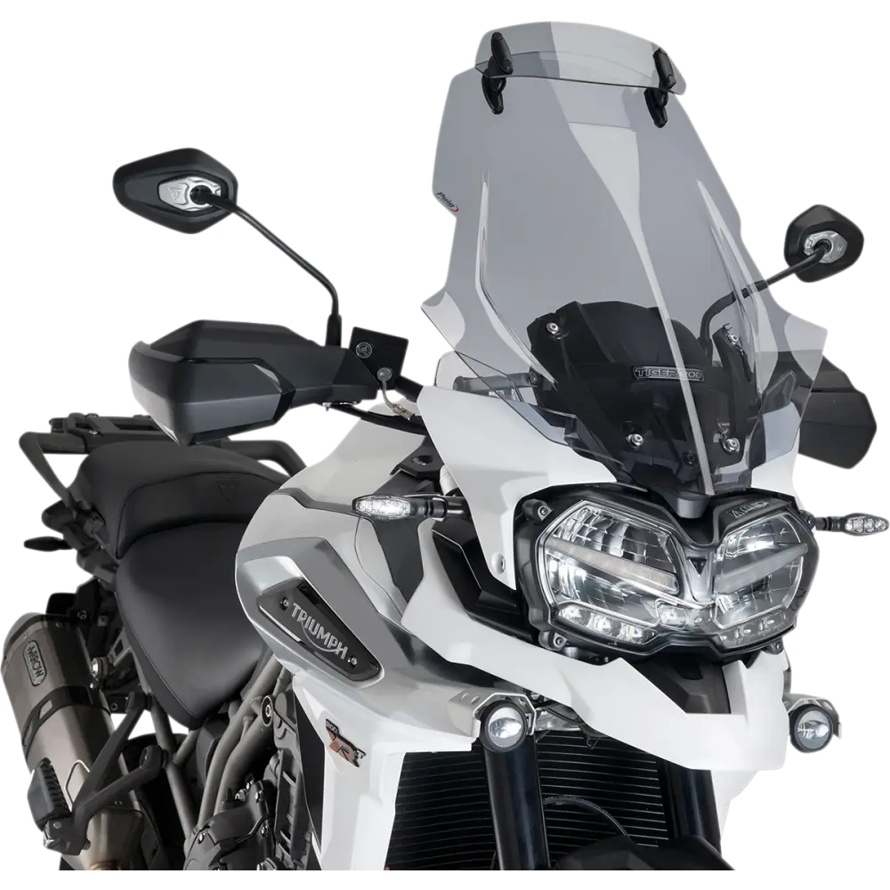 PUIG HI-TECH PARTS Touring Windscreen w/ Visor - Smoke 9614H