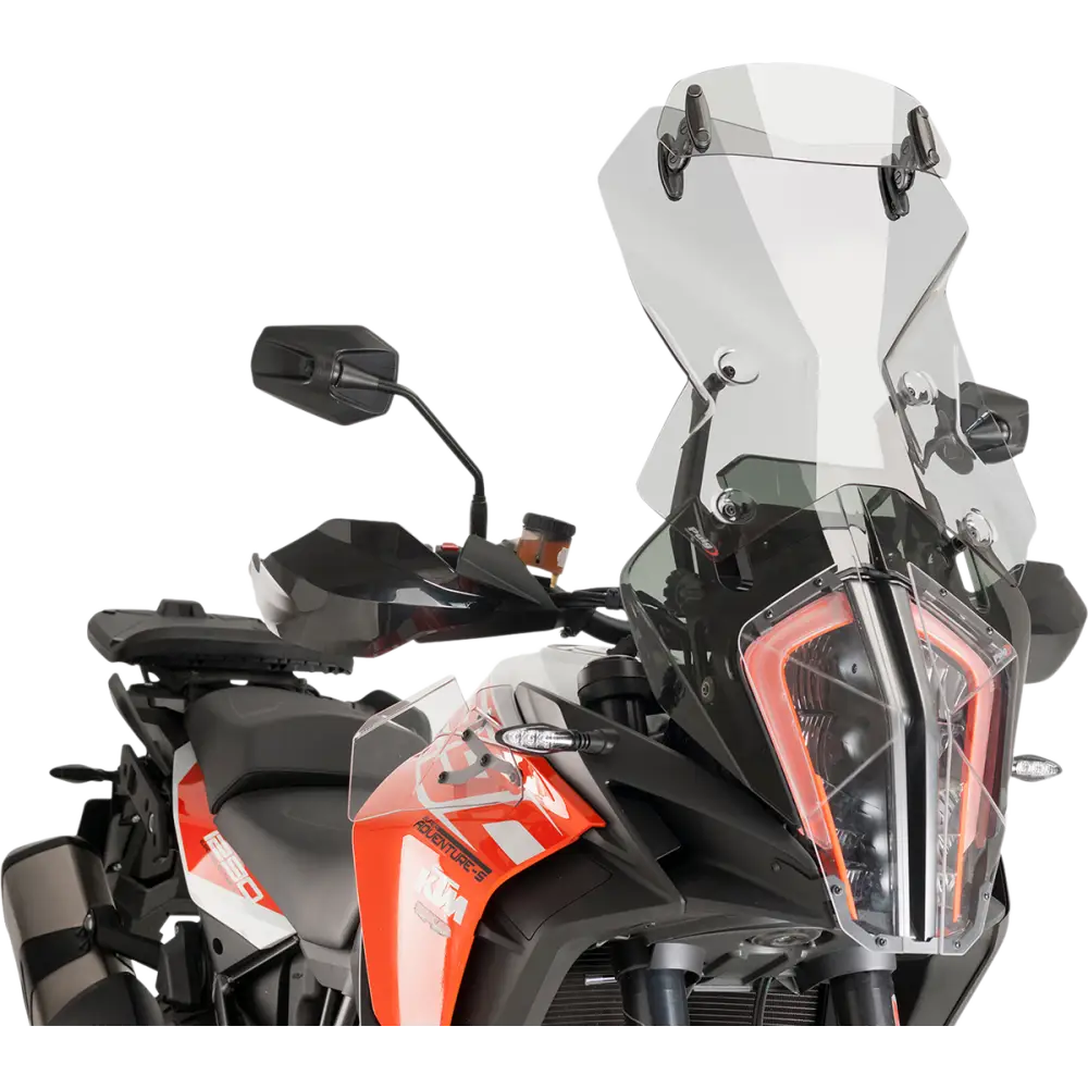 PUIG HI-TECH PARTS Touring Windscreen w/ Visor - Smoke 9714H