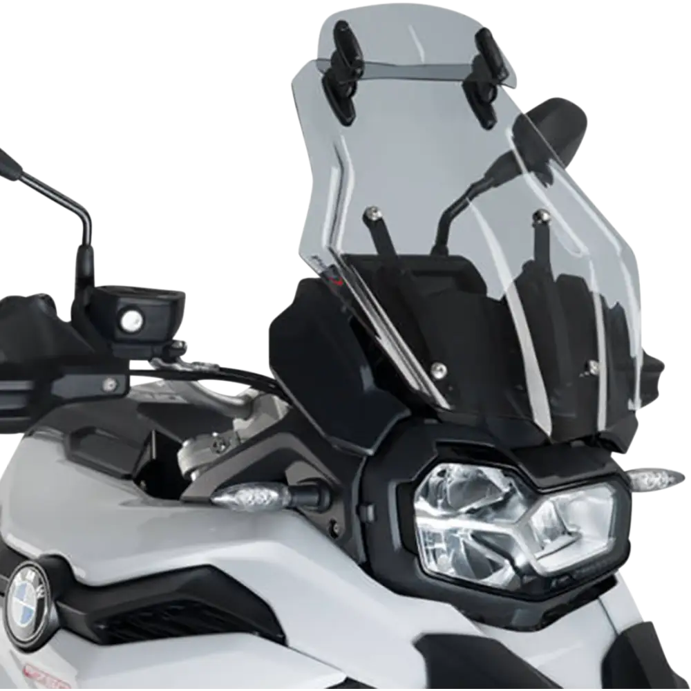 PUIG HI-TECH PARTS Touring Windscreen w/ Visor - Smoke - F 750 GS 3832H