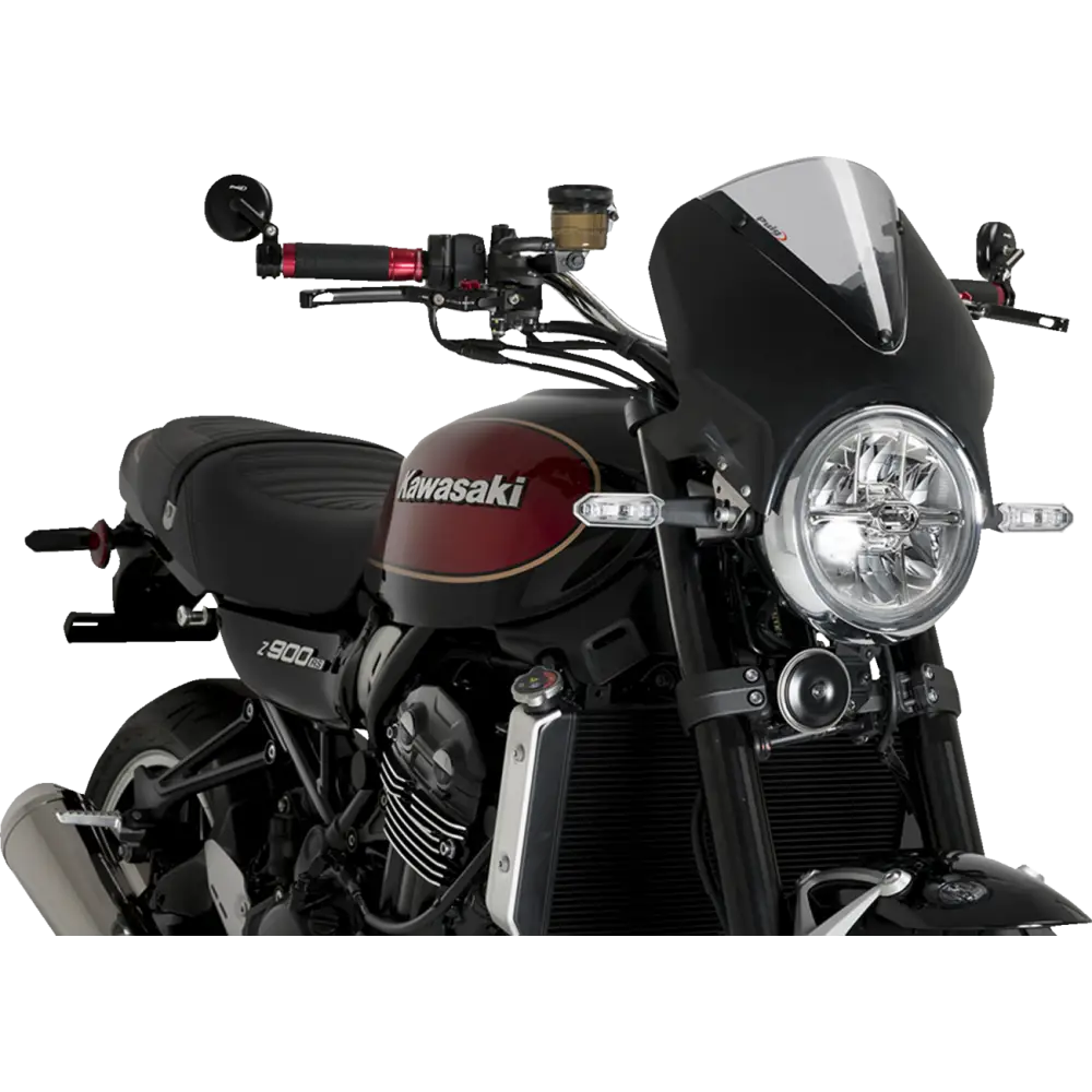 PUIG HI-TECH PARTS Windscreen - 13" - Black/Smoke - Z 900 RS 024NH