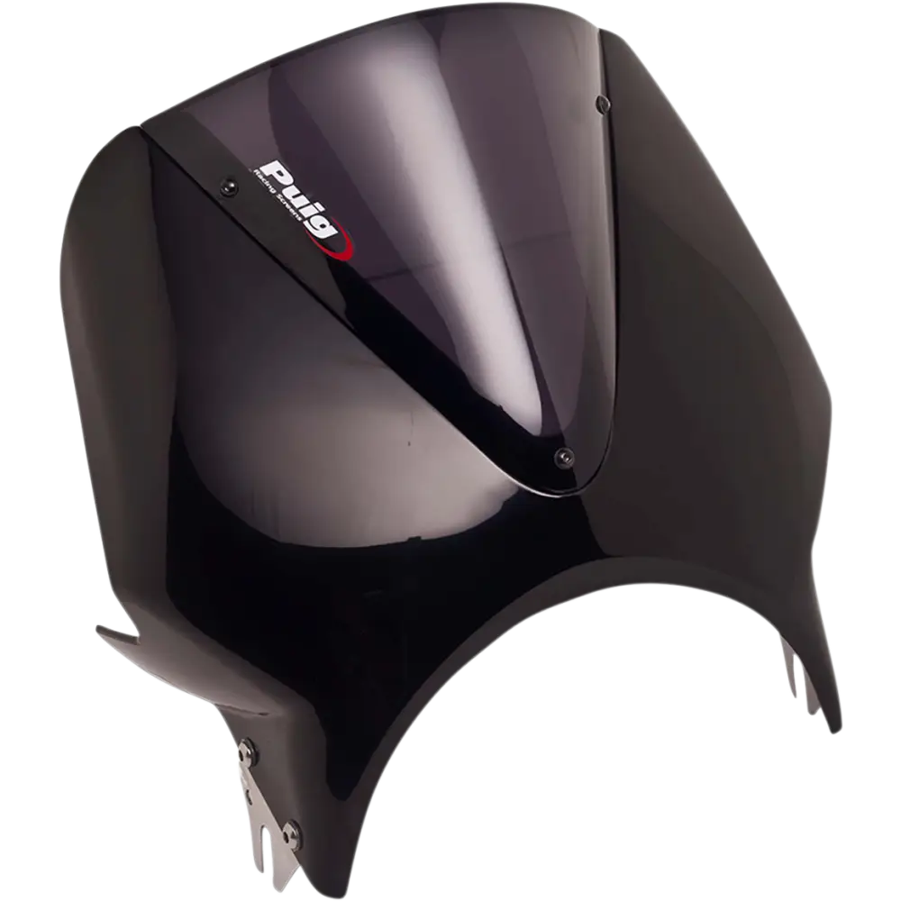 PUIG HI-TECH PARTS Windscreen - Black/Dark Smoke 003NF
