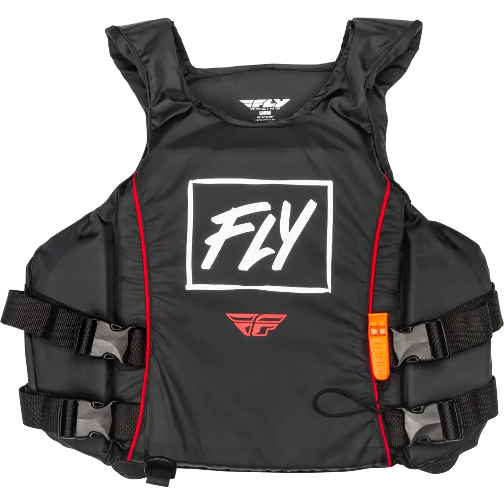 Pullover Flotation Vest Black/White/Red Md