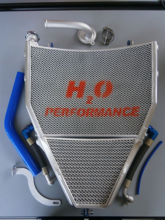 YAMAHA R1 2015+ OVERSIZE GALLETTO RACING RADIATOR OIL COOLER H2O PERFORMANCE ART 716