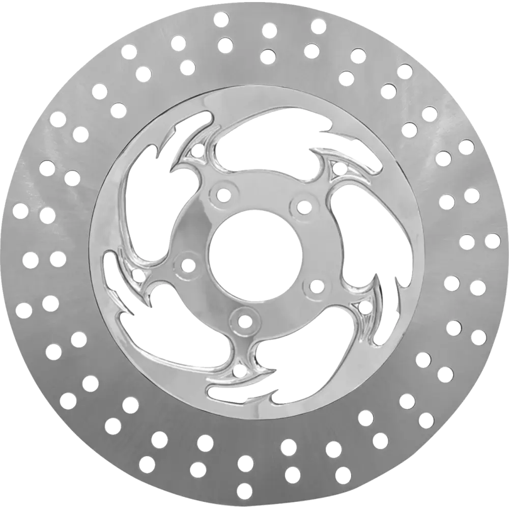 RC COMPONENTS Floating Brake Rotor - Front Left - Savage - 320 mm - Chrome ZSSCOG320A-85C-LF2K