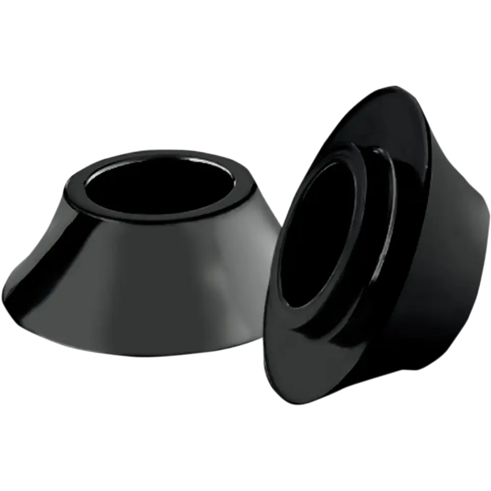 RC COMPONENTS Tapered Axle Spacer - Front - Black - No ABS - '08+ FLH HD-SPCR-2B
