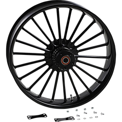 RC COMPONENTS Wheel - Illusion - Front - Dual Disc/without ABS - Black - 21x3.5 0321350-126B