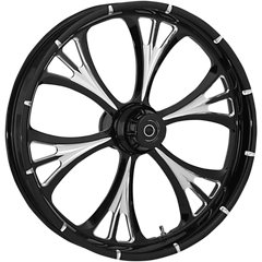 RC COMPONENTS Wheel - Majestic Eclipse - Front - Dual Disc/without ABS - Black Eclipse - 26x3.75 - '08-'23 FLT 26750-9031-102E
