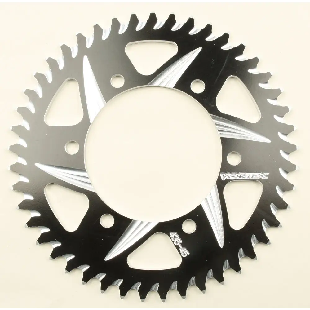 Rear Cat5 Sprocket Aluminum 45t 520 Blk Kaw/Suz/Yam