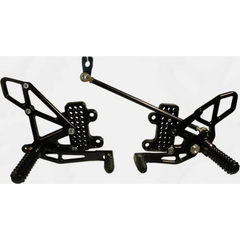 Rear Set Complete Blk Hon
