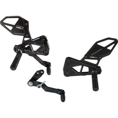 Rear Set Complete Blk Suz