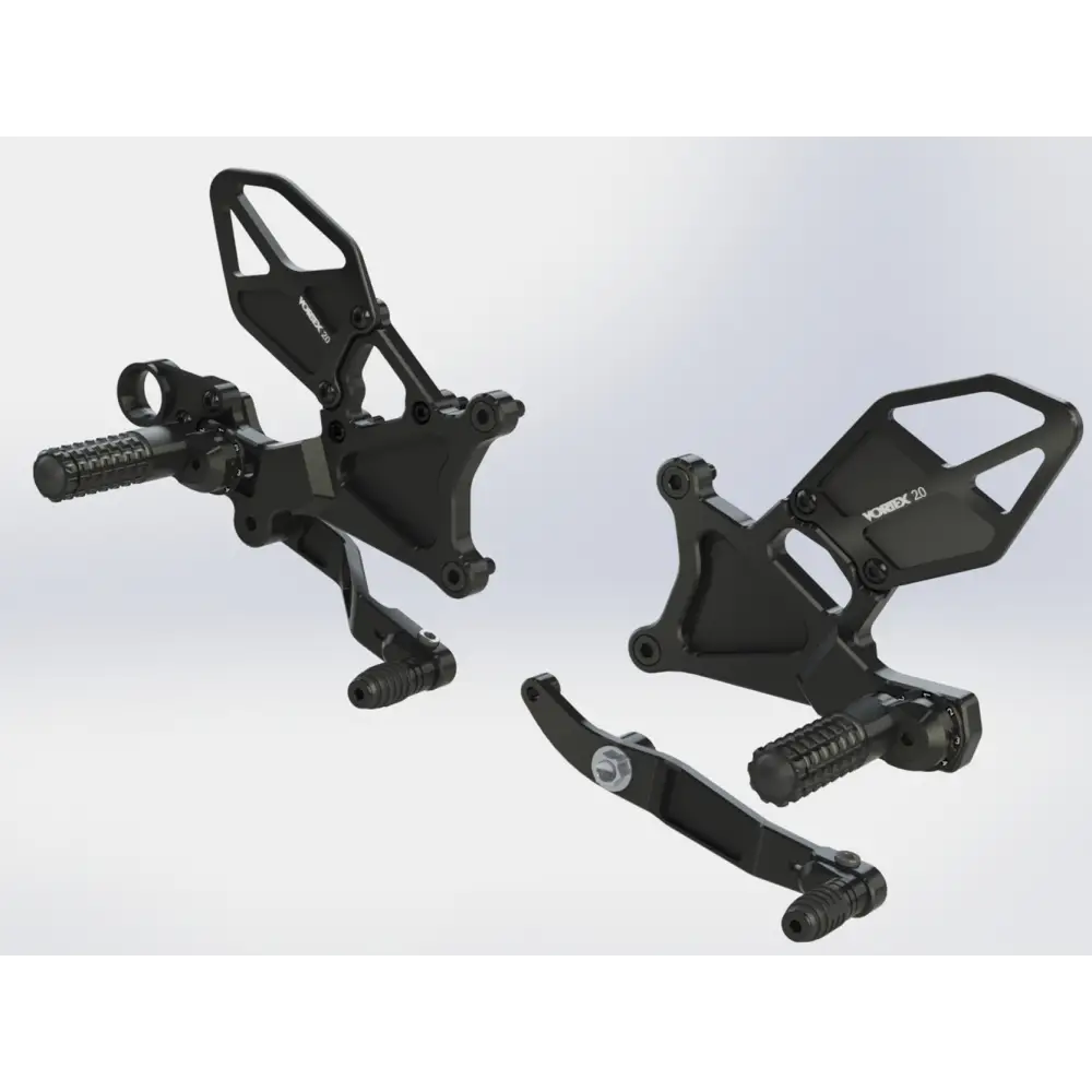 Rear Set Complete Blk Yam