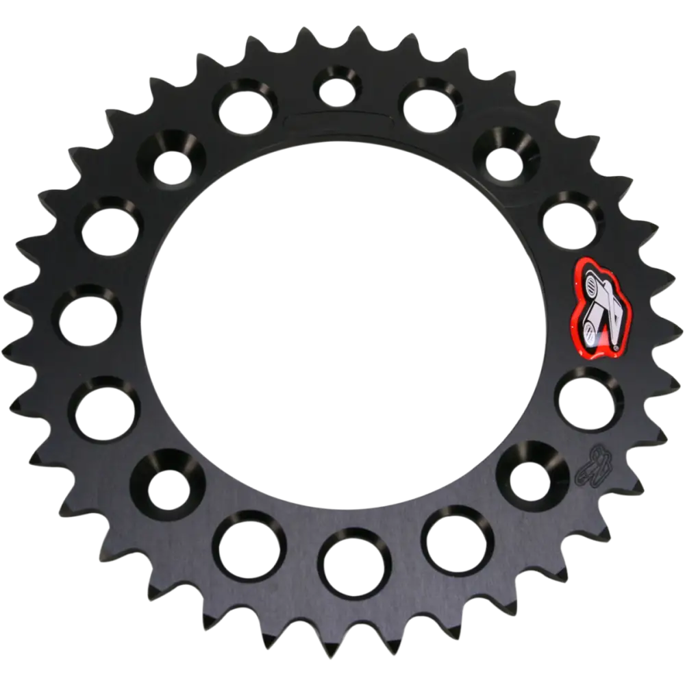 RENTHAL Rear Sprocket - Aprilia/Gas Gas/Husqvarna/KTM - Black - 38 Tooth 491--415-38P-BK