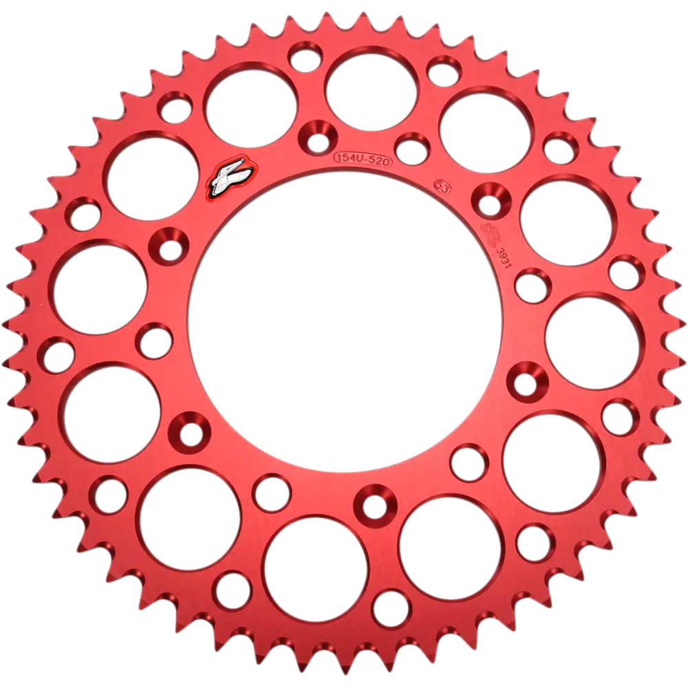 RENTHAL Sprocket - Honda - Red - 53 Tooth 154U-520-53GRRD