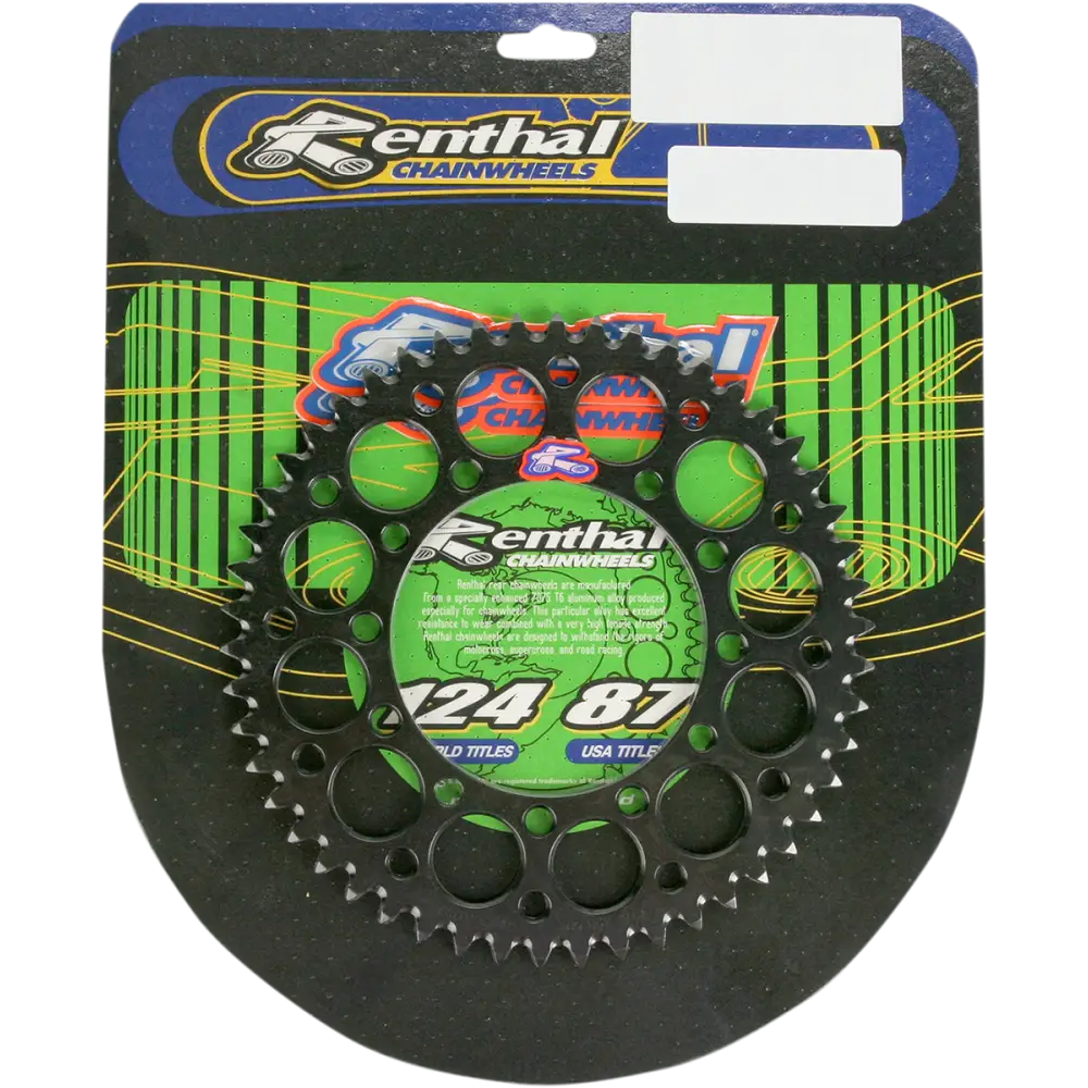 RENTHAL Sprocket - Kawasaki - Black - 50 Tooth 191U-420-50GEBK