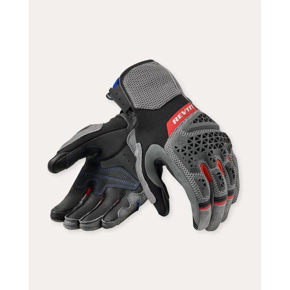 RevIT Gloves Sand 5 - Grey-Red / S - Gloves