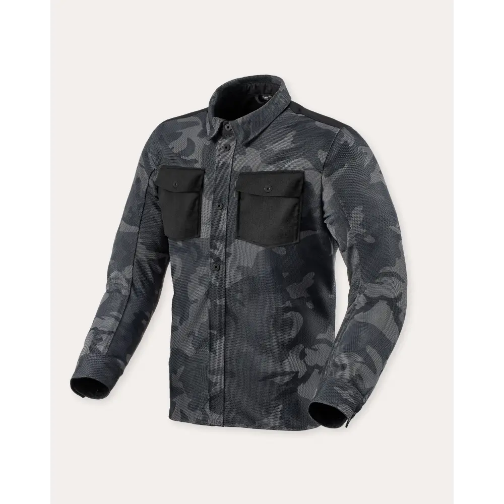 RevIT Overshirt Tracer Air 2 - Camo Dark Grey / S - Gloves