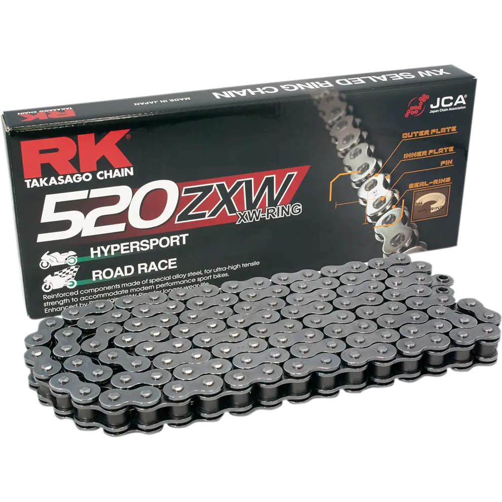 RK 520 ZXW - Drive Chain - 120 Links - Gold GB520ZXW-120 - Drive Train Group