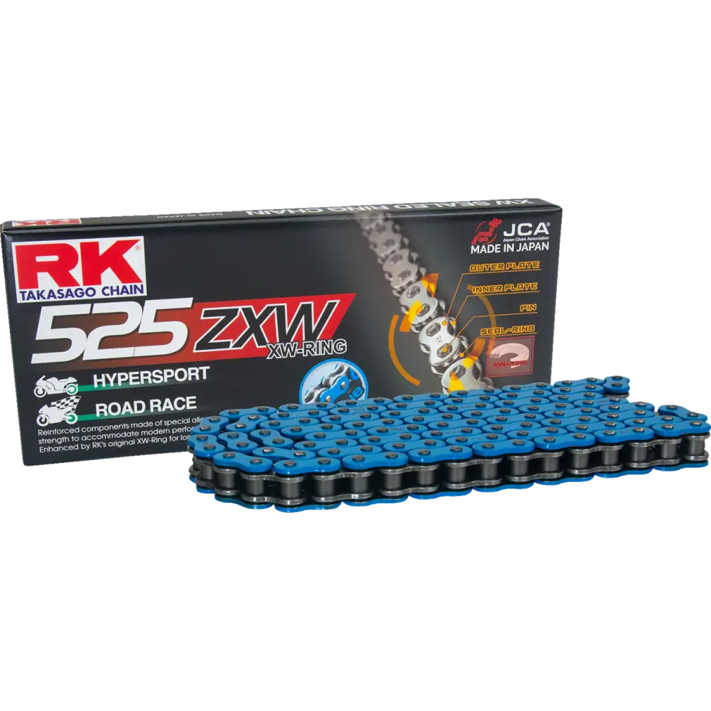 RK 525 ZXW - Drive Chain - 120 Links - Blue BB525ZXW-120