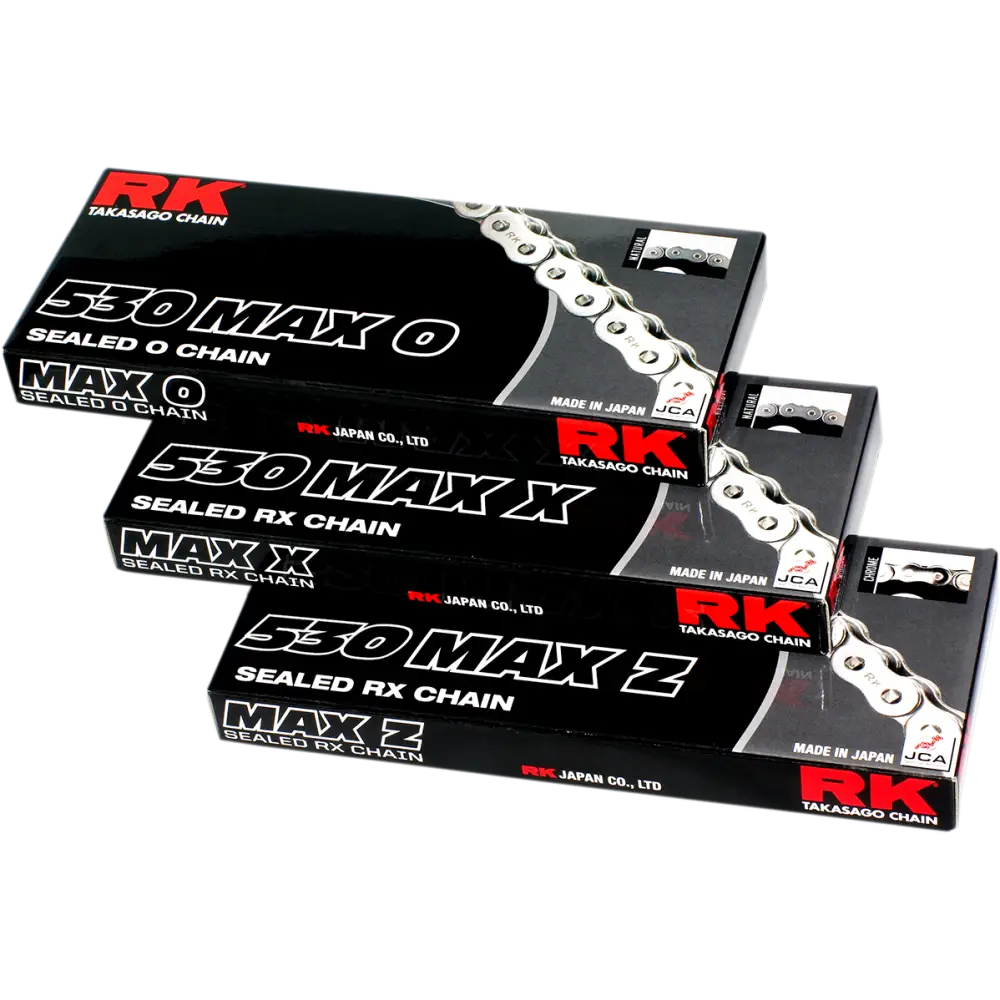 RK 530 Max Z - Drive Chain - 120 Links - Black & Chrome 530MAXZ-120-BC