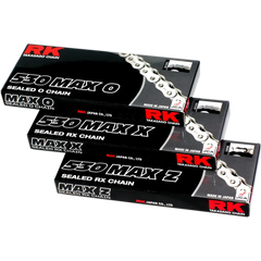 RK 530 Max Z - Drive Chain - 120 Links - Black & Chrome 530MAXZ-120-BC