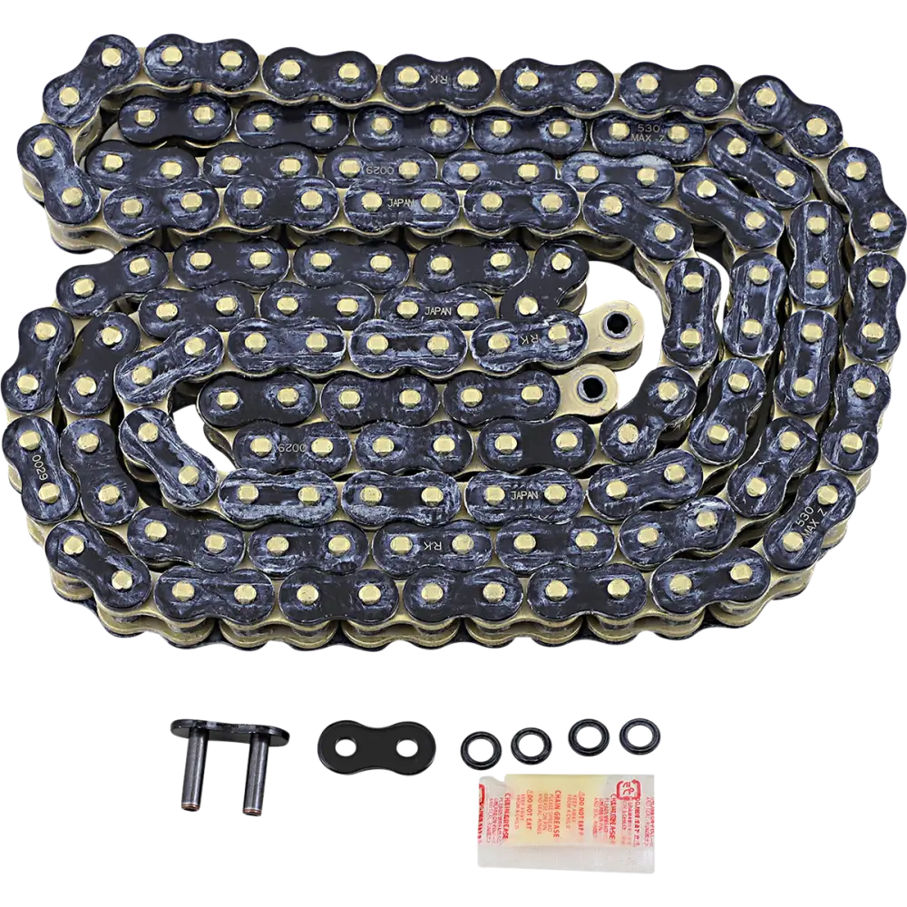 RK 530 Max Z - Drive Chain - 130 Links - Black & Gold 530MAXZ-130-BG
