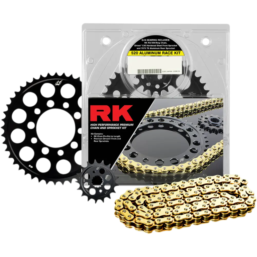 RK Aluminum Race Chain and Sprocket Kit - Triumph 675 Daytona/R 7061-068DG