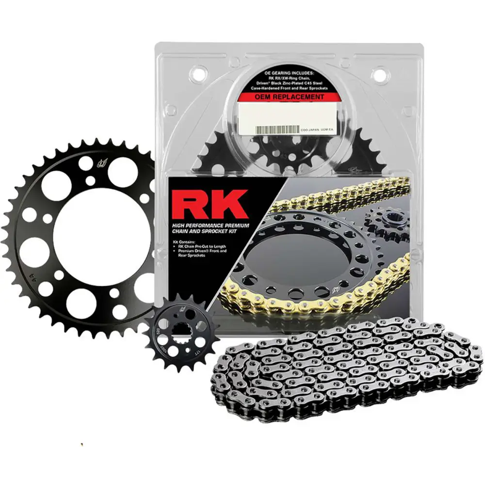 RK Chain and Sprocket Kit - Natural/Black - F800GS/A 9081-080E