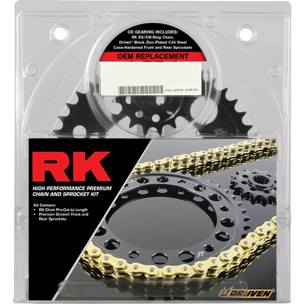 RK Chain and Sprocket Kit - OEM Replacement - Natural - Kawasaki EX 300 '13-'17 2032-130EX