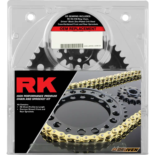RK 520 OEM Replacement Chain Kit Natural Kawasaki ZX-4RR 23-25