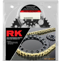RK Chain and Sprocket Kit - OEM Replacement - Natural - Kawasaki ZX-6R '07-'18 2068-070EX