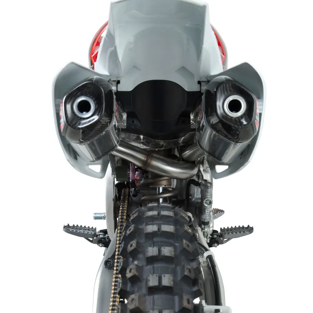 Rs 9 Header/Canister/End Cap Exhaust Dual Slip On Ss Al Cf