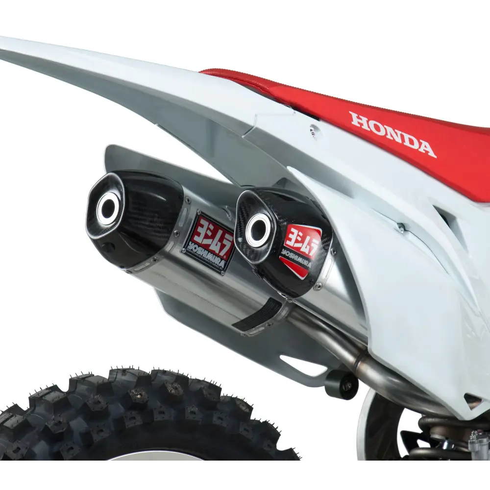 Rs 9 Header/Canister/End Cap Exhaust Dual Slip On Ss Al Cf