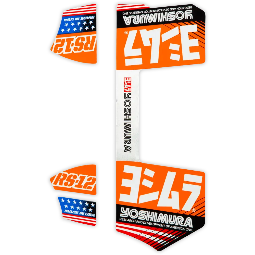 Rs12 Muffler Decals Orange