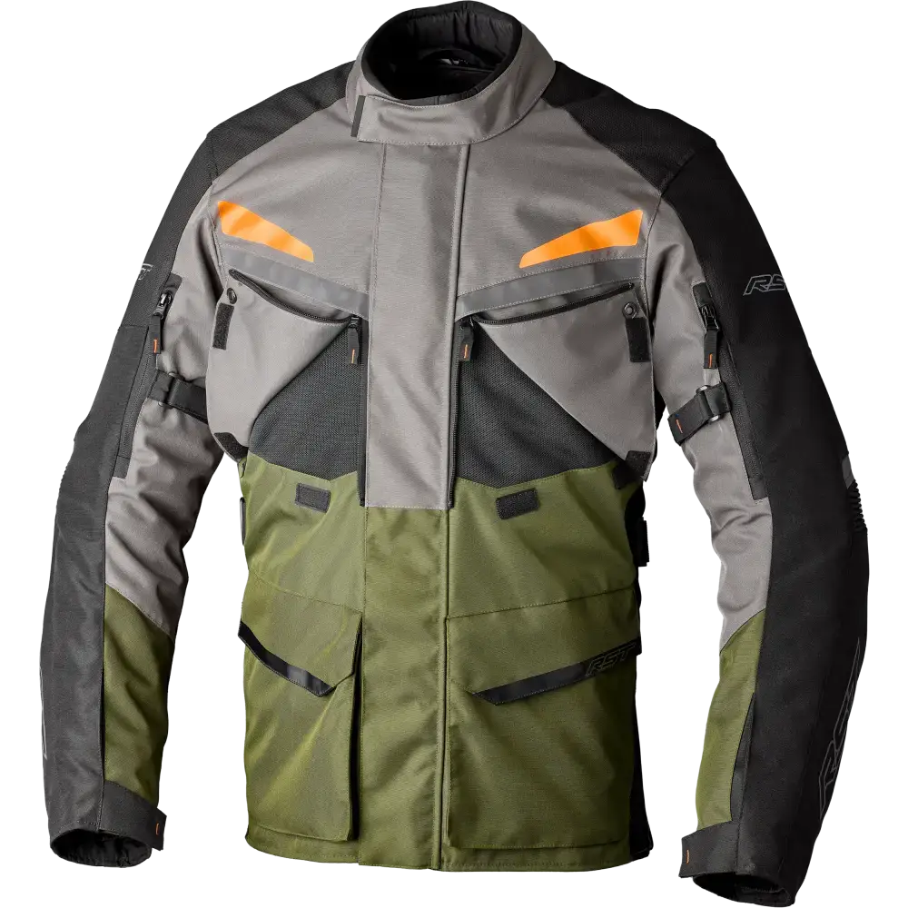 Maverick Evo Ce Jacket Khaki/Grey/Orange Textile Sm