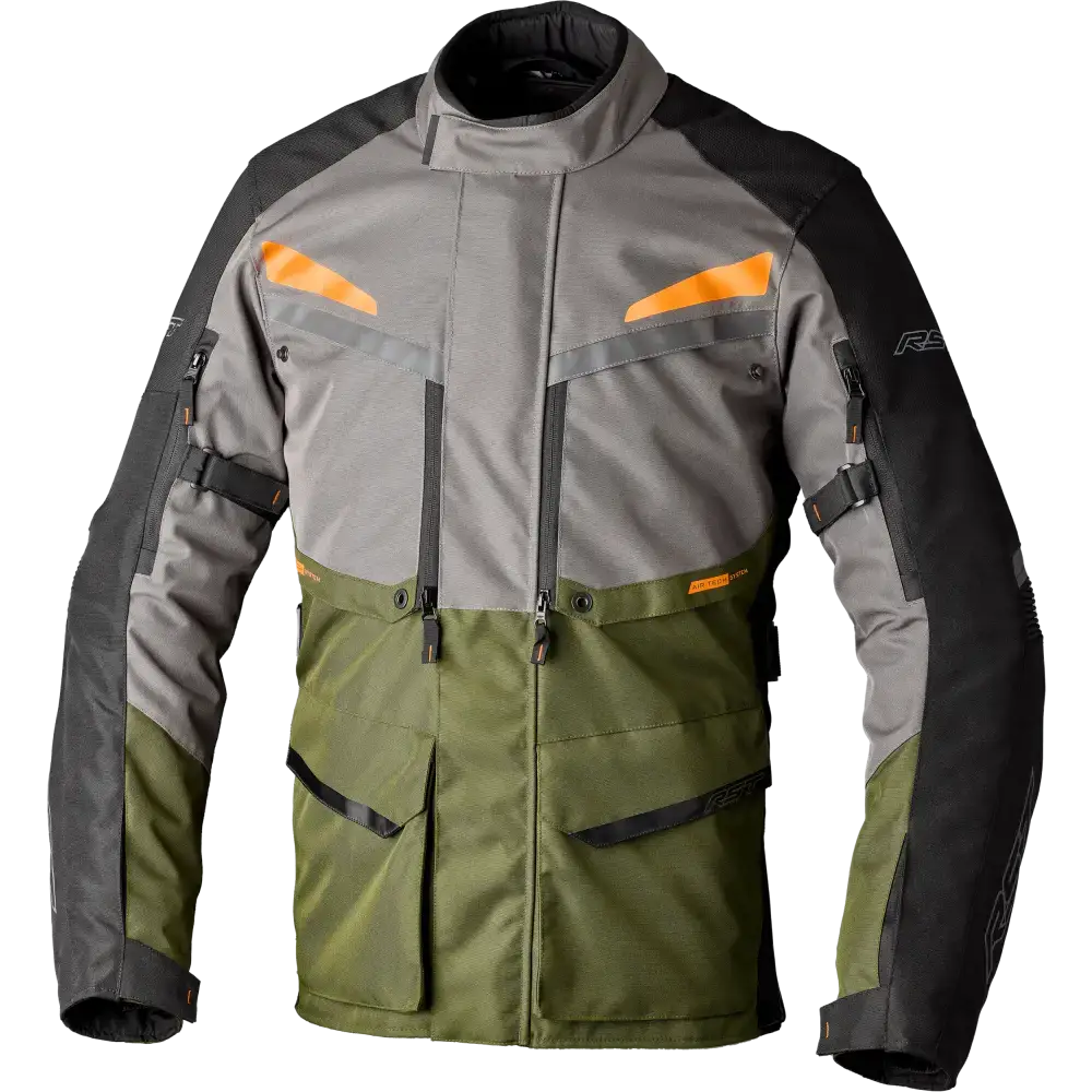Maverick Evo Ce Jacket Khaki/Grey/Orange Textile Sm