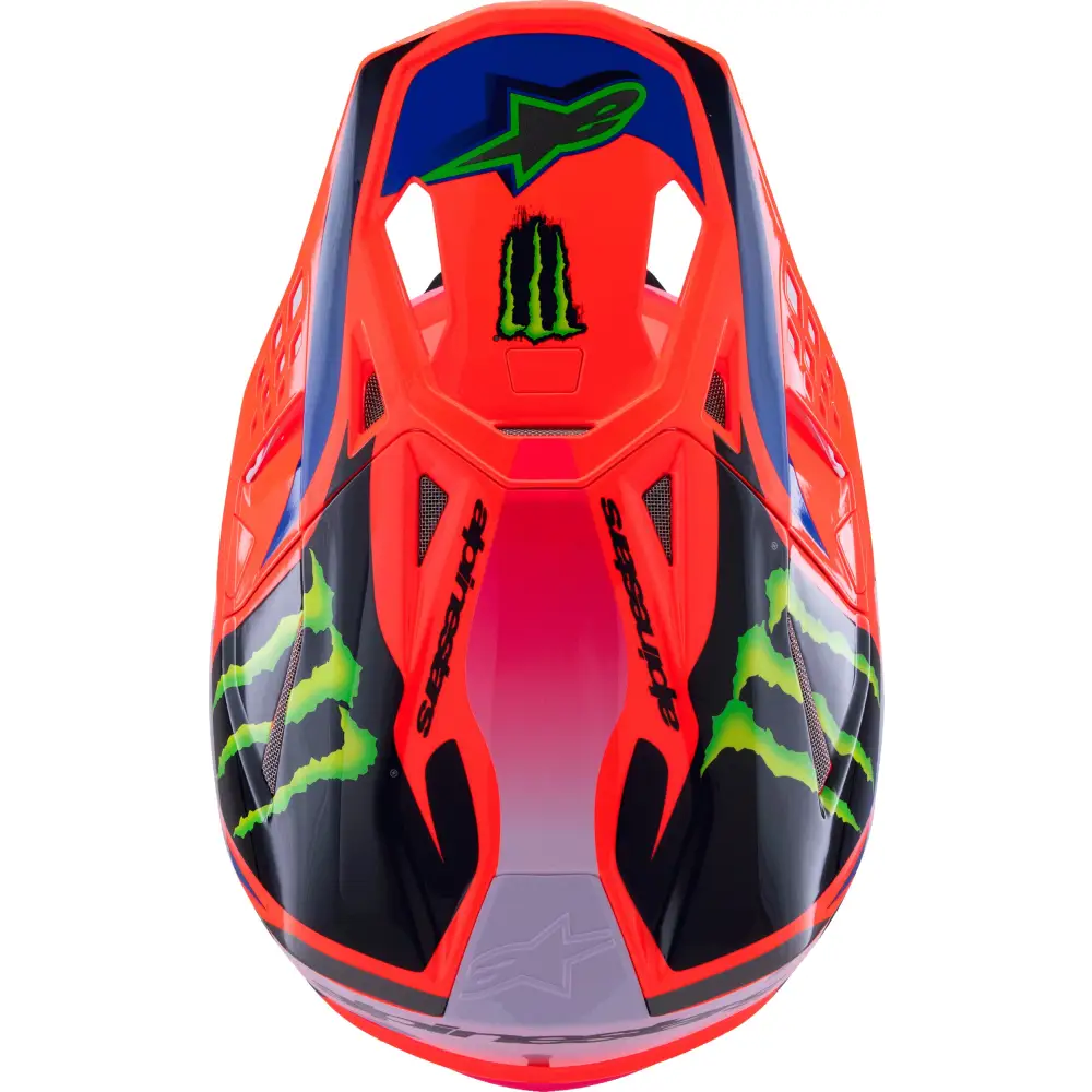 S M10 Deegan Helmet Orng Flo/Prpl/Pnk Fluo 2x