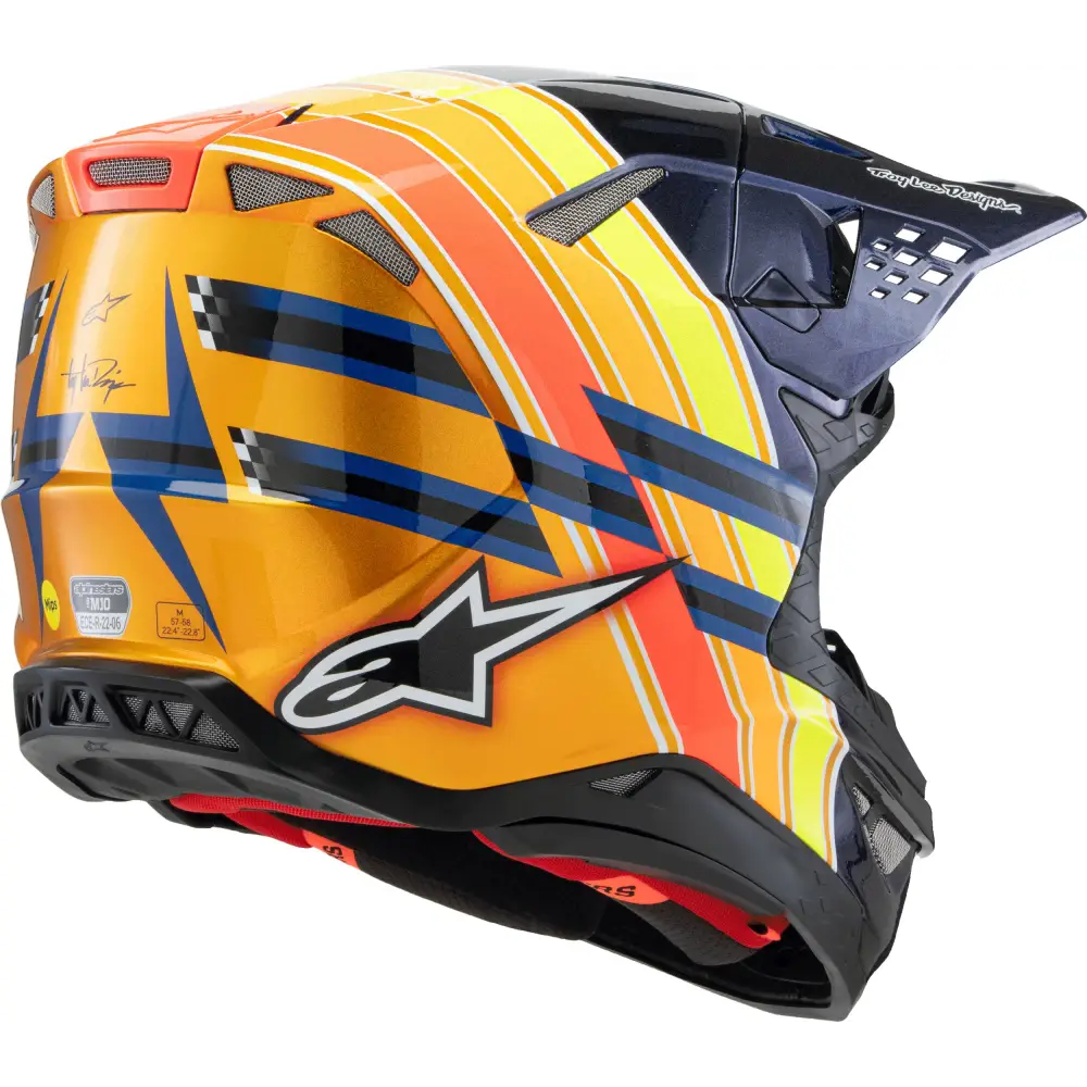 S M10 Tld Edition 25 Helmet Drk Blu/Org/Ylw Fluo/Red 2x