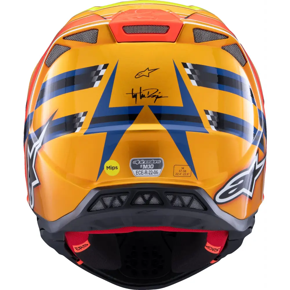S M10 Tld Edition 25 Helmet Drk Blu/Org/Ylw Fluo/Red 2x