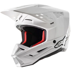 S M5 Solid Helmet White Glossy Xl
