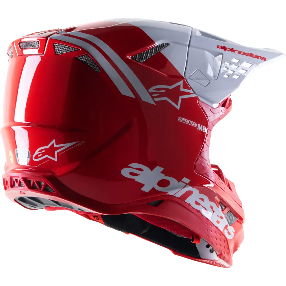 S M8 Radium 2 Helmet Bright Red/White Xl