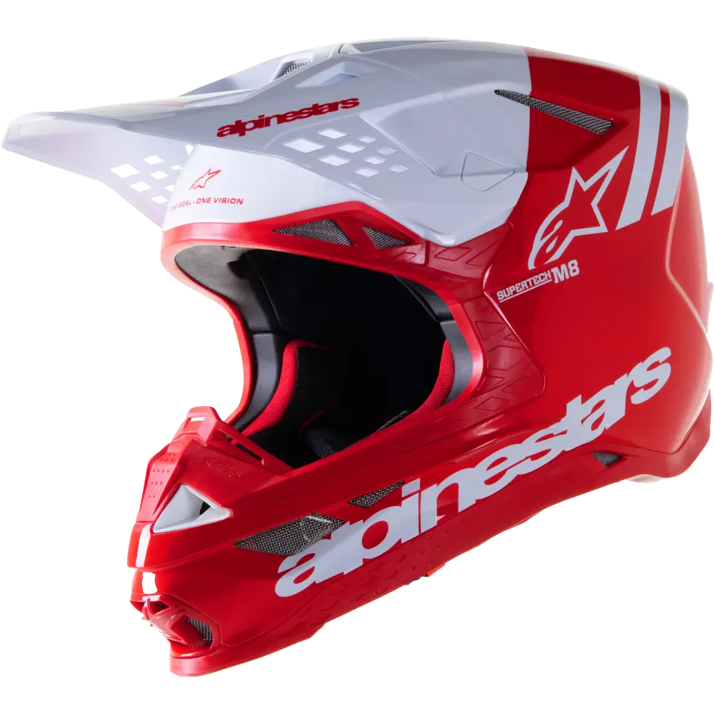 S M8 Radium 2 Helmet Bright Red/White Xl