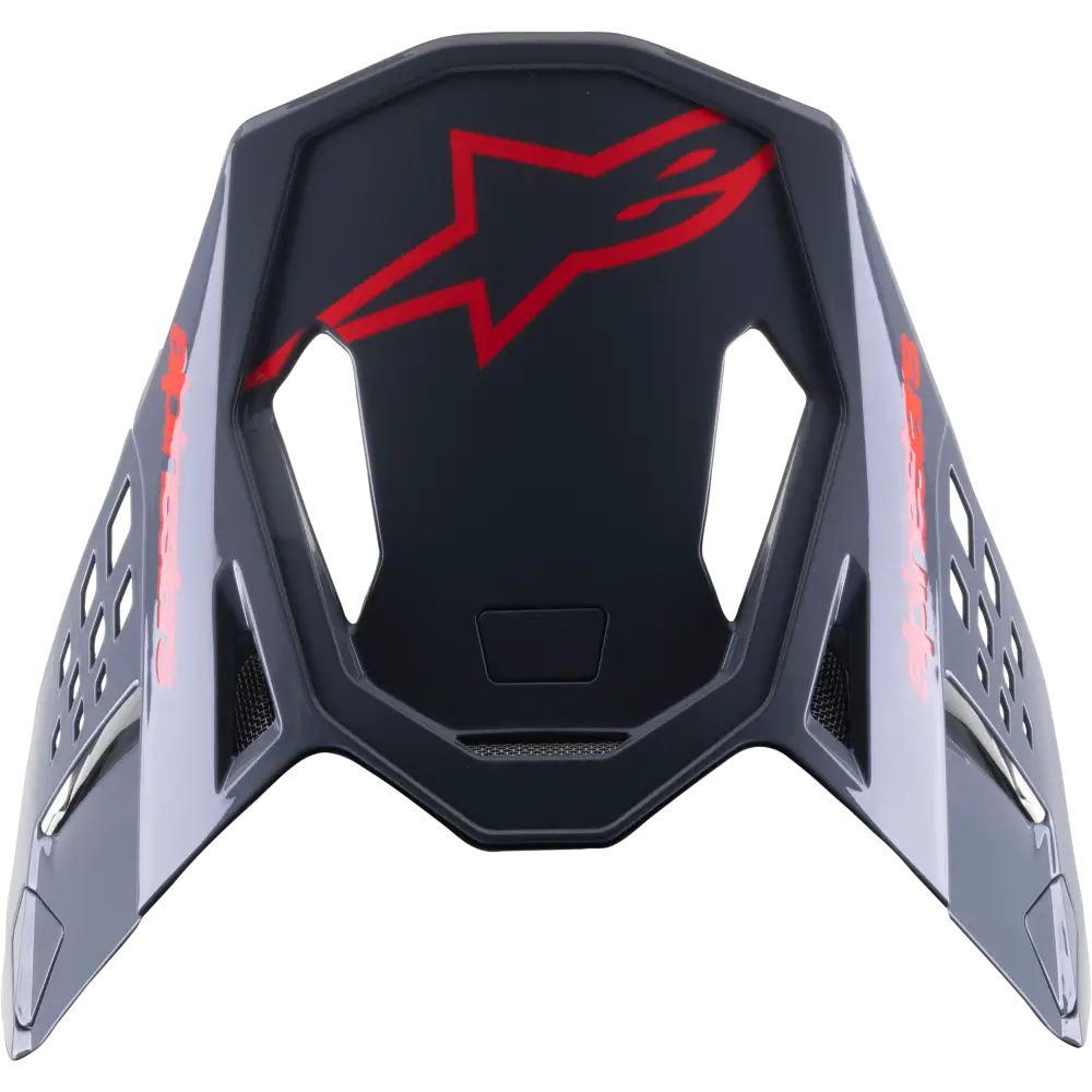 S M8 Radium 2 Visor Black/Neon Red