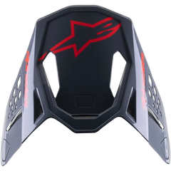 S M8 Radium 2 Visor Black/Neon Red