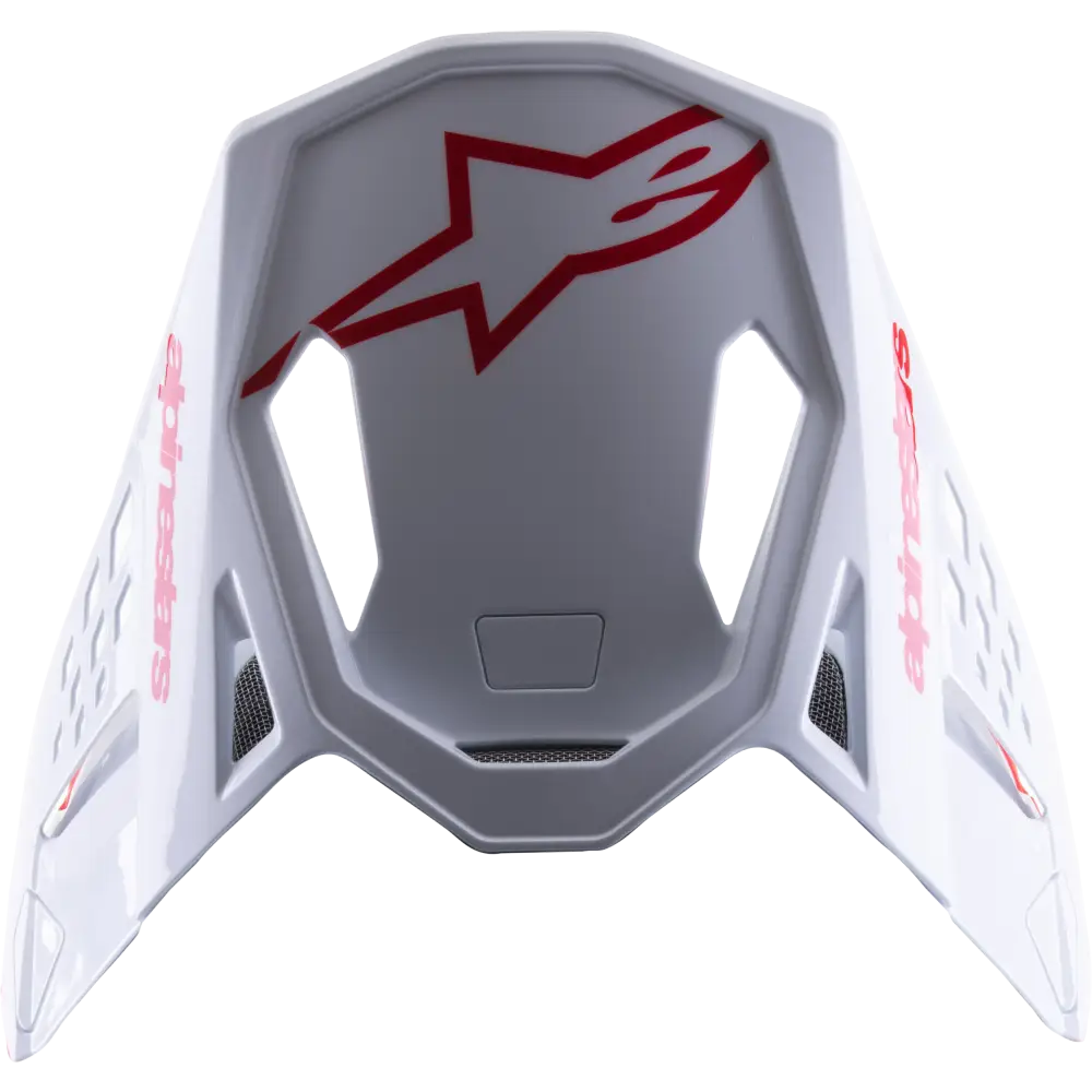 S M8 Radium 2 Visor Bright Red/White
