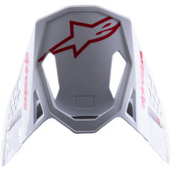 S M8 Radium 2 Visor Bright Red/White