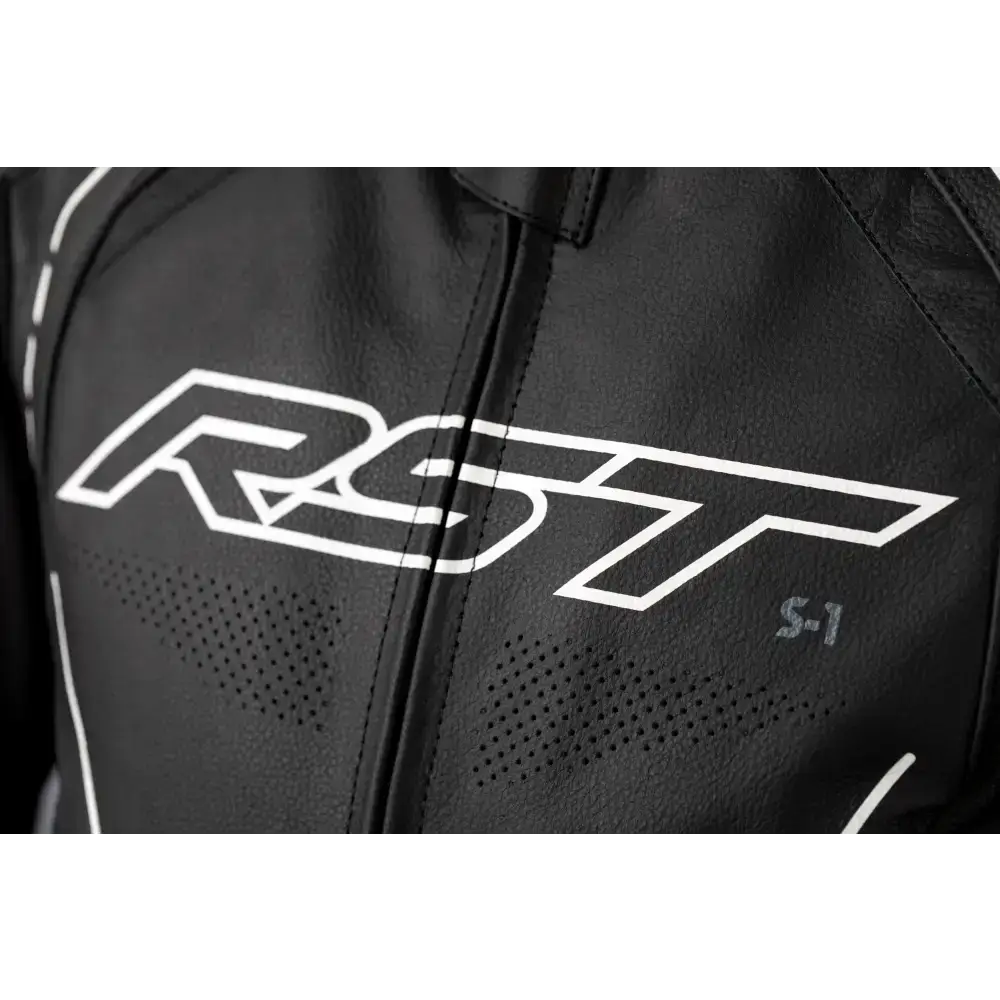S1 Ce Jacket Black/Black/White Leather Xs