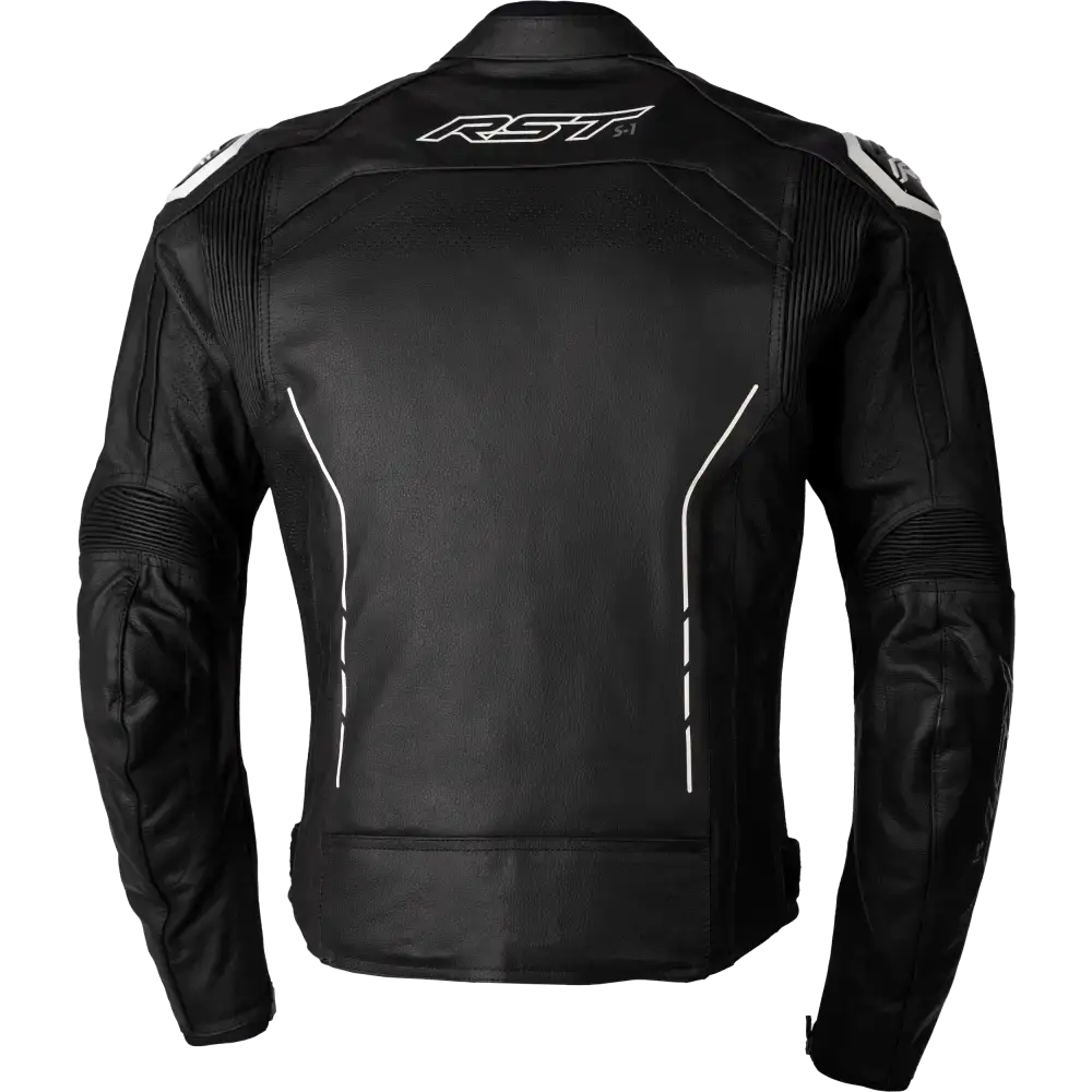 S1 Ce Jacket Black/Black/White Leather Xs