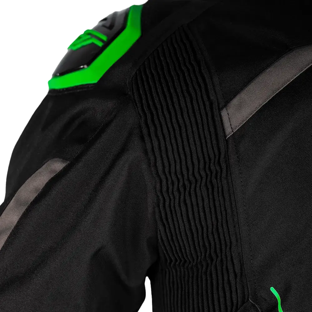 S1 Ce Jacket Blk/Gry/Neon Grn Textile Sm