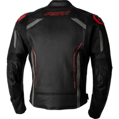 S1 Ce Jacket Black/Grey/Red  Leather Md
